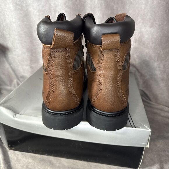 Vintage Sears ROEBUCKS 84931 Brown Pebble Leather Work Hiking Boots 13D New! main image 5